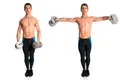 Best shoulder workout: Man doing dumbbell lateral raise