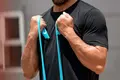 resistance band workouts: Biceps curls