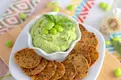 High protein low carb snacks: Edamame hummus