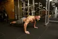 A man does a pushup