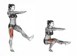 Calisthenics workout: A woman does a pistol squat