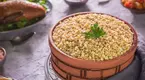 A bowl of nutritious and healthy Freekeh