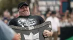 World's Strongest Man Mitchell Hooper competing in the 2023 World Strongest Man Competition