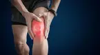 Man suffering from a gym injury affecting his knee