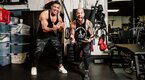 Frank Sepe and Chris Daughtry training at The Strength Club, NYC