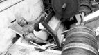 Ronnie Coleman working out his leg and quad muscles with a machine leg press exercise