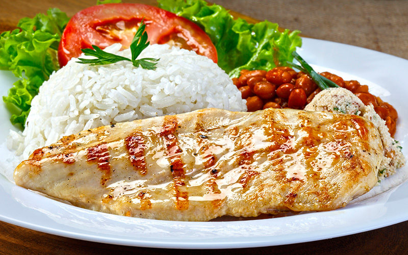 Grilled Chicken is a good choice when eating out