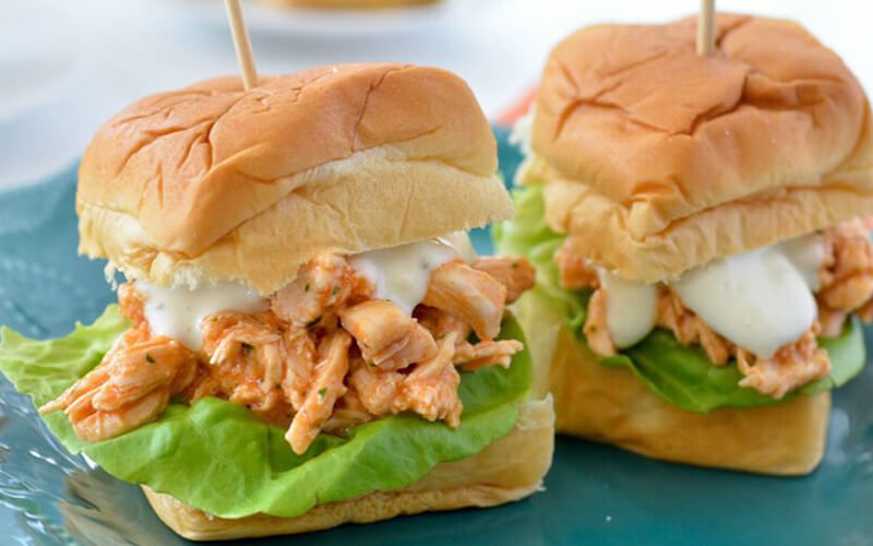 Gameday Buffalo Chicken Sliders