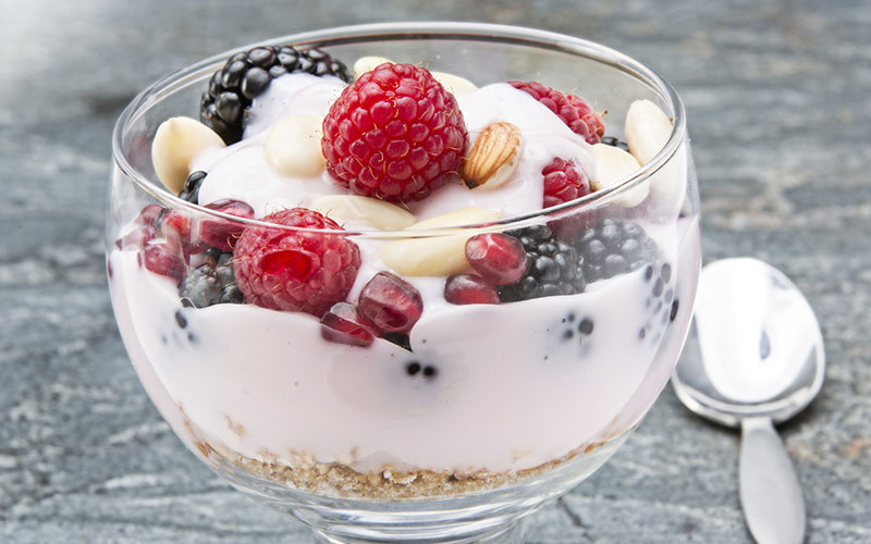 Parfait with Almonds