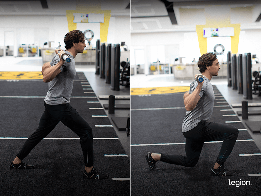 dumbbell split squat